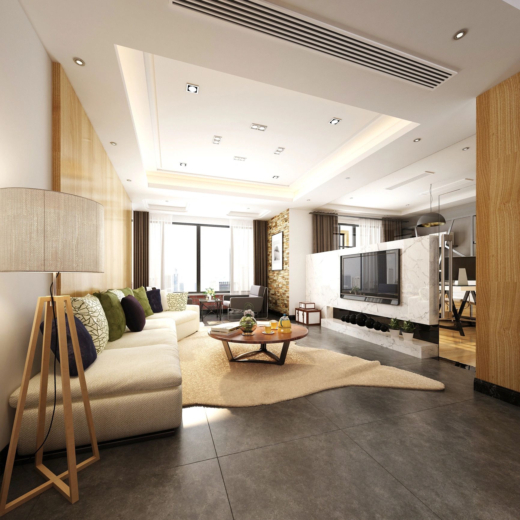 Luxury living room interior